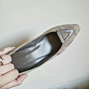 Taupe Kitten Heels Wedding Shoes Heels Grey Tan